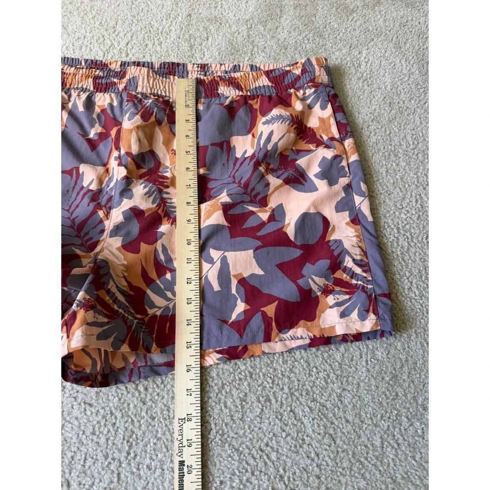 Eddie Bauer Shorts NEW Womens Tidal Floral Print Nylon Royal Red Orange 2XL Tall